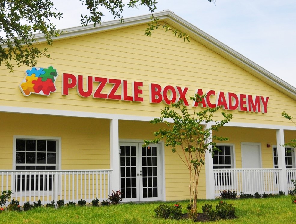Puzzle Box Academy Building view