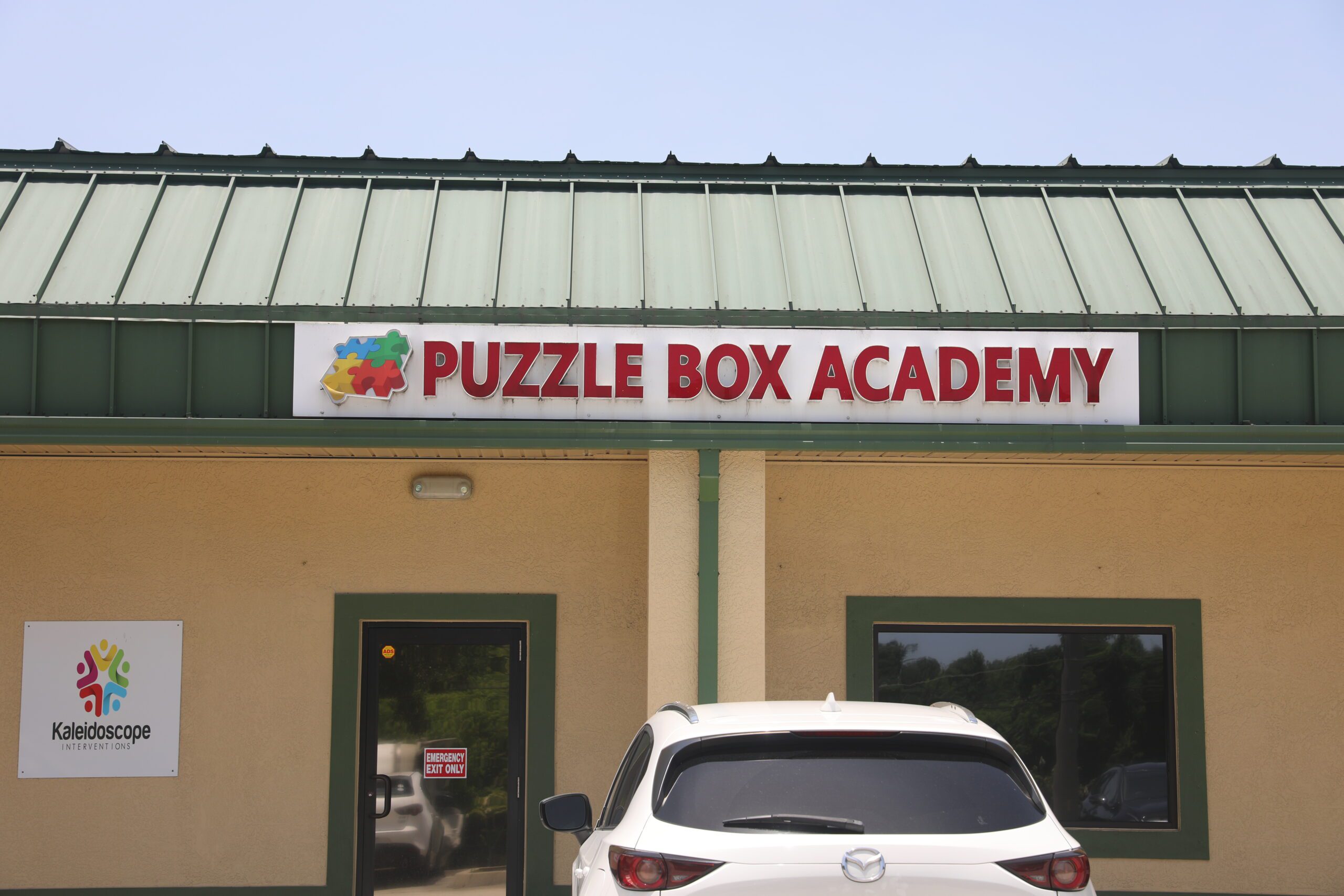 Puzzle Box Academy Building view